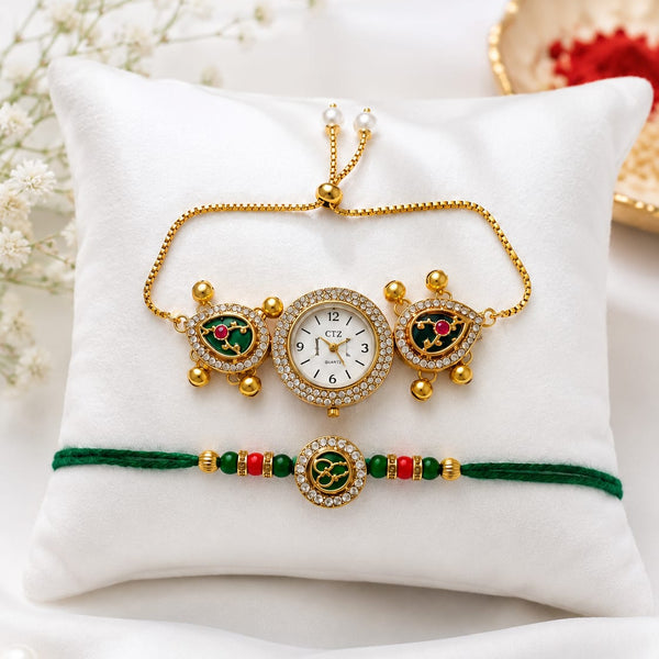 Kashmiri Bhaiya-Bhabhi Rakhi Set