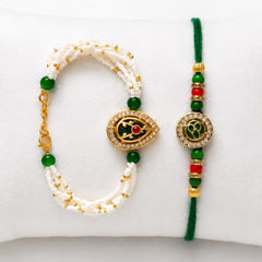 Kashmiri Bhaiya-Bhabhi Rakhi Set