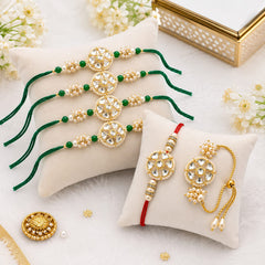 Bhaiya Bhabhi Rakhi Set. Designed with attractive traditional craftsmanship and premium-quality
