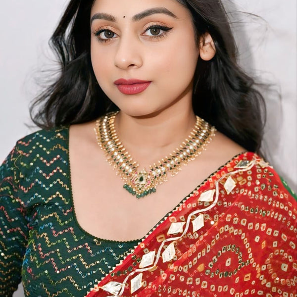 Jadau Kundan Necklace Set