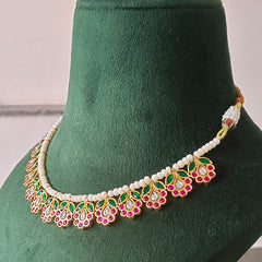 Triple Beads Tika Necklace Set