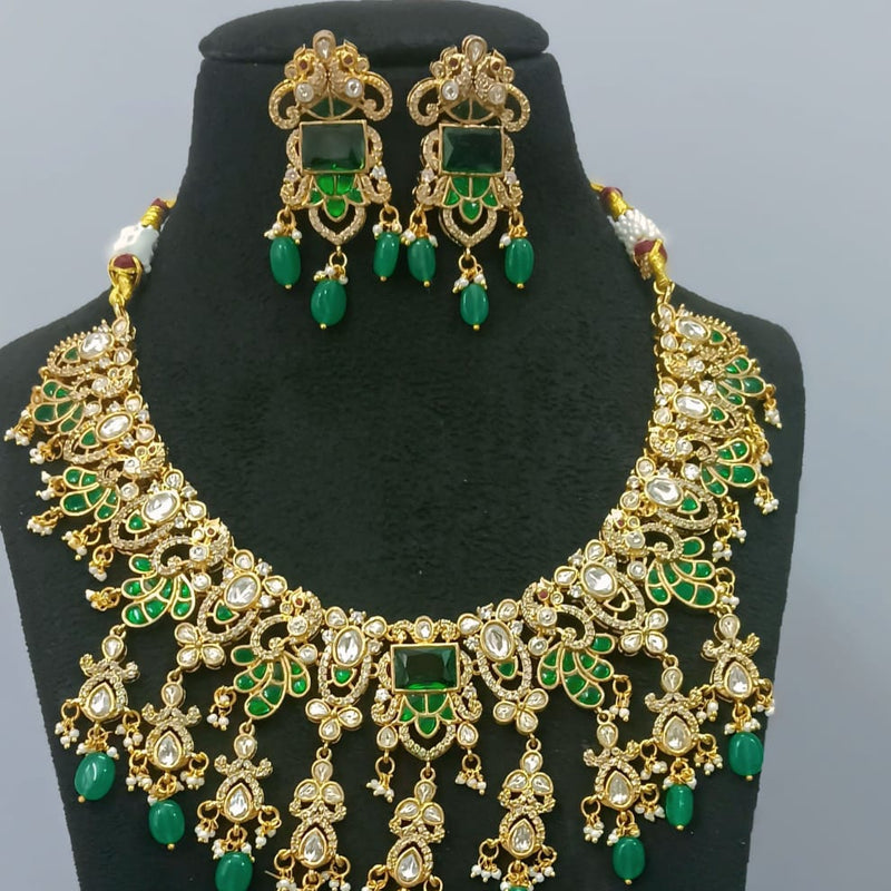 Multi  Beads Tika Necklace Set