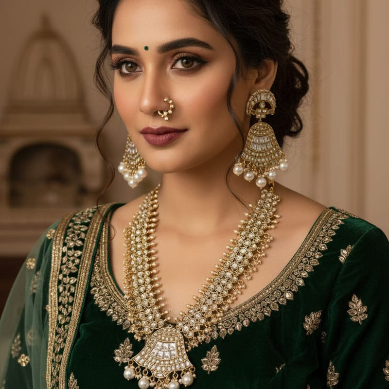 Jadau Kundan Long Necklace Set