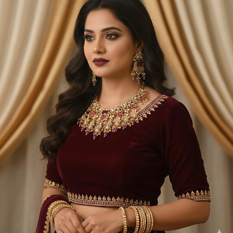 Jadau Kundan AD  Necklace Set