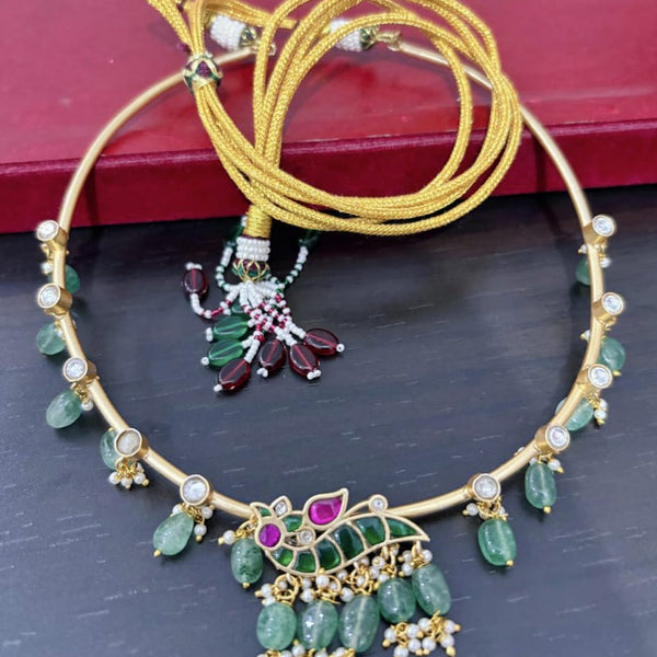 BUY Kundan Jadau Choker Hasli With pearl drops nithilah