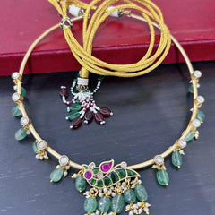 BUY Kundan Jadau Choker Hasli With pearl drops nithilah