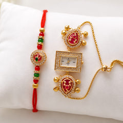 Kashmiri Bhaiya-Bhabhi Rakhi Set