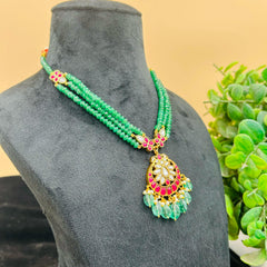 Triple Beads Necklace Set