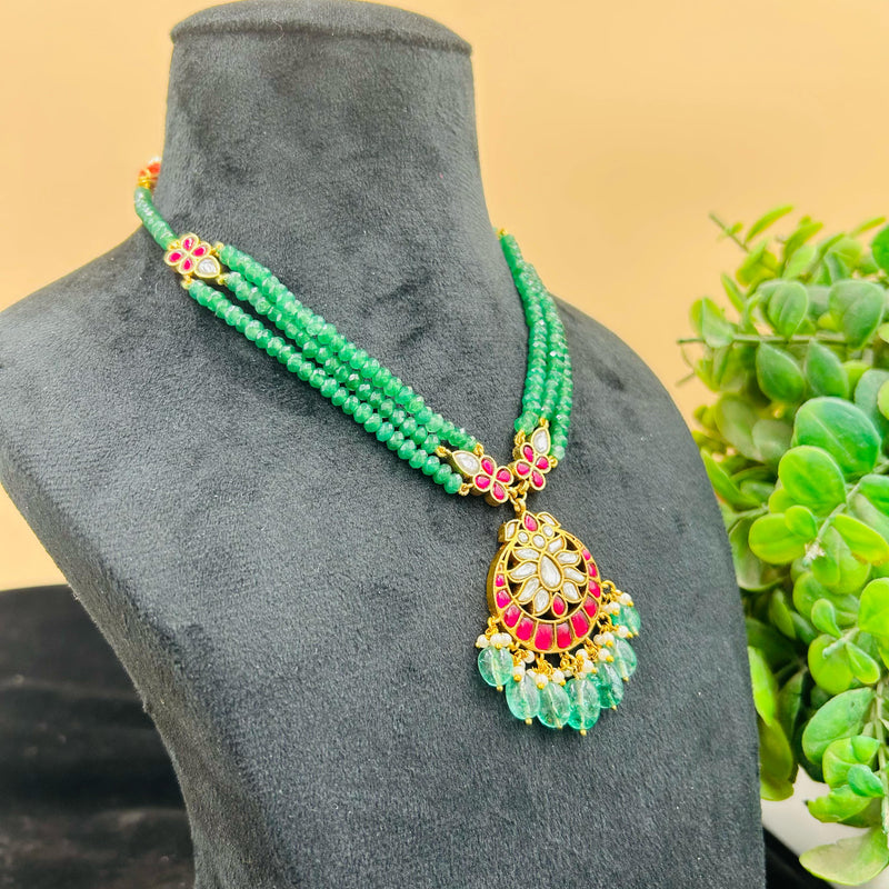 Triple Beads Necklace Set