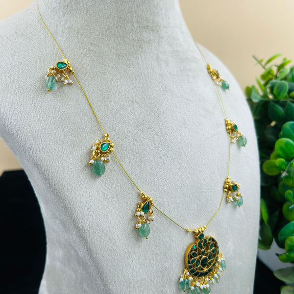 Single Chain Bead Necklace Set