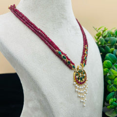 Triple Beads Necklace Set