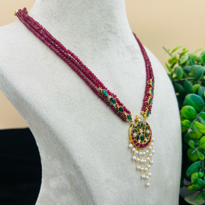 Triple Beads Necklace Set